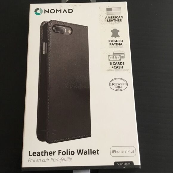 Nomad iPhone 7+ Leather Folio Wallet (F) - Picture 1 of 5